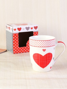 Heart Print Mug